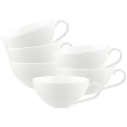 TEETASSEN Anmut weiß 140 ml 6er Set