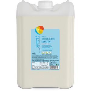 Sonett Waschmittel Sensitiv DE5017, hypoallergen, flüssig, ökologisch, 10 Liter, Waschladungen 133
