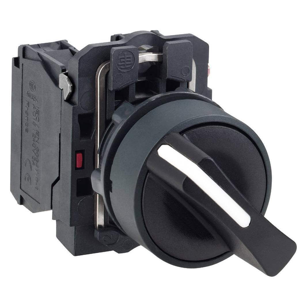 Schneider Electric Selector switch 2P Black Spring Ret 1NO (XB5AD41)