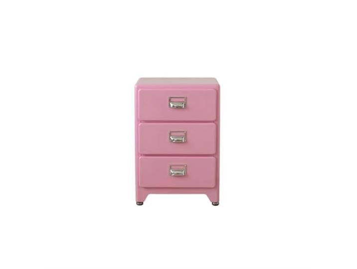 YANG11FAN Vielseitig Nachttisch-Schlafzimmermöbel aus Massivholz Minimalistisches kleines Vintage-Wohnzimmer-Sideboard mit Stauraum(Pink)