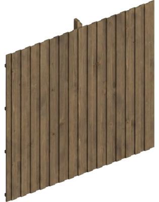 Rückwand Deckelschalung SKAN HOLZ Emsland 362 x 330 cm nussbaum