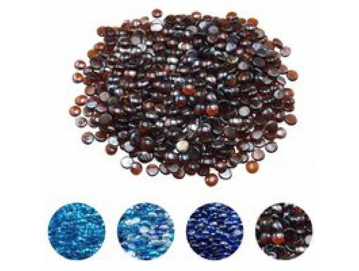 VEVOR Feuerglas, 4,5 kg hochtemperaturbeständige Glassteine, 19 mm Feuerstellen-Glasperlen, Feuerstelle Glasfelsen, rauchfreies Kaminglas, Feuerkristall, Feuerperlen, für Kamin Bernsteinfarbe