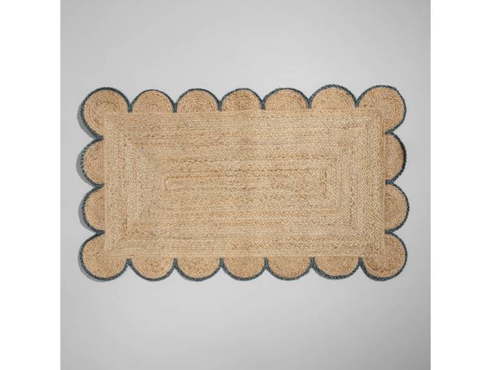 Geflochtener Jute-Teppich, 70 x 120 cm
