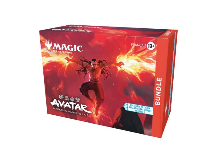 Magic: The Gathering Avatar, le dernier maître de l’air Coffret - 9 boosters + cartes de terrain + compteur Spindown - Jeu de cartes à collectionner - Français