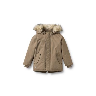 Winterjacke WHEAT "WHEAT Jacket Kasper", Jungen, Gr. 98, beige (dry wood), 100% Nylon, unifarben, normal, ohne Ausschnitt, Jacken Winterjacke, winddicht