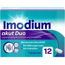 Imodium Akut Duo 2 mg/125 mg Tabletten 12 ST
