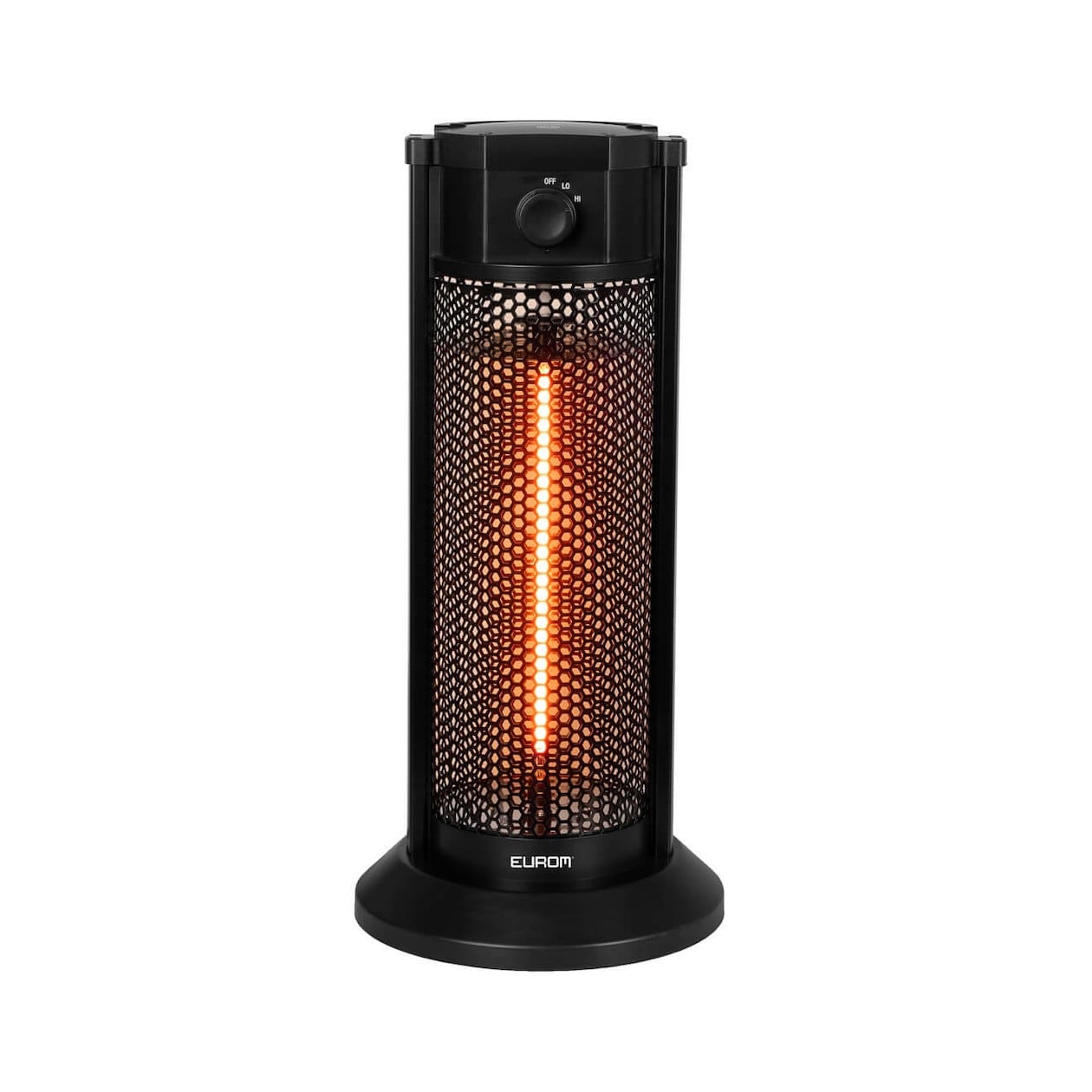 Eurom Terrasverwarmer onder tafel zwart