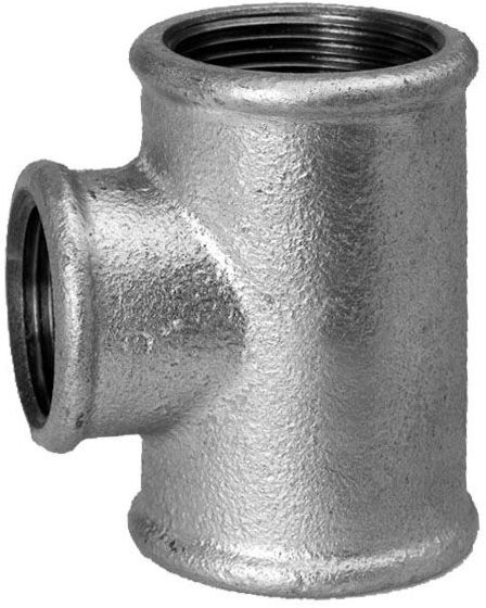 Schmidt, Hermann Hermann Schmidt Temperguss T-Stück 1/2" x 3/8" reduziert, Innengewinde, verzinkt