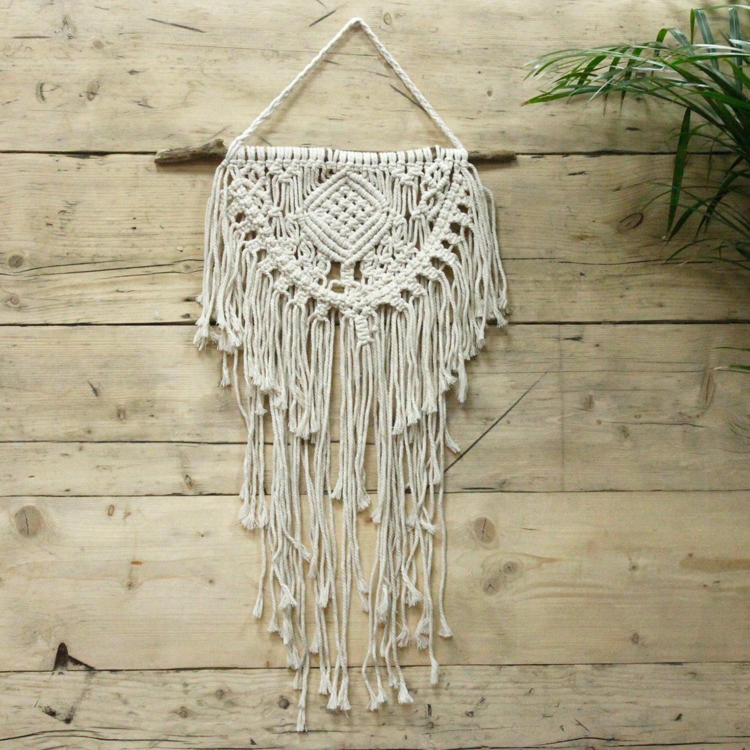 Ancient Wisdom Macramé wanddecoratie met hart
