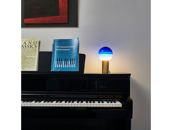 Dipping Light Tischleuchte Blue - Marset - Wohnzimmer - Glas