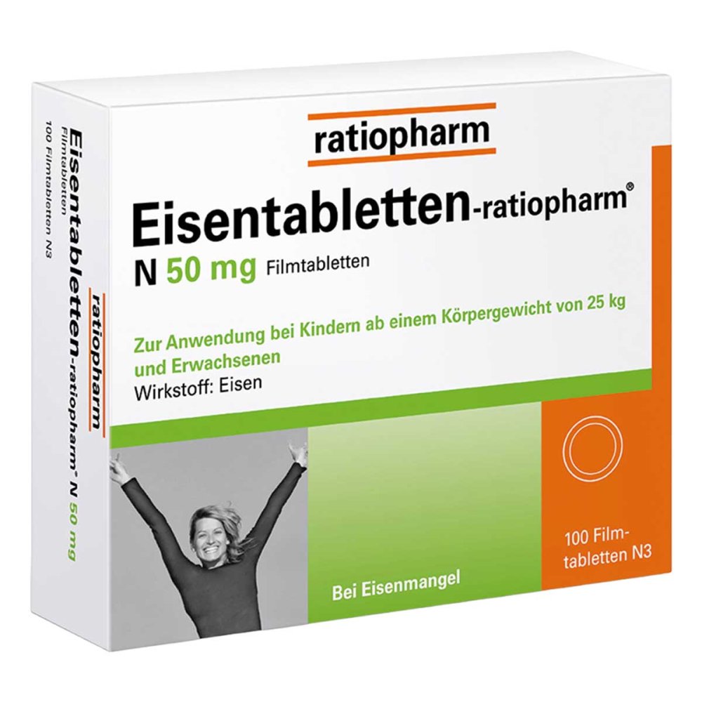 ratiopharm GmbH Eisentabletten-ratiopharm N 50 mg Filmtabletten 06957905