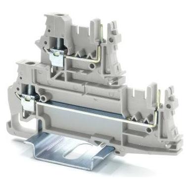 RS PRO Reihenklemme Doppelstock Grau, 2.5mm², 400 (2624237)