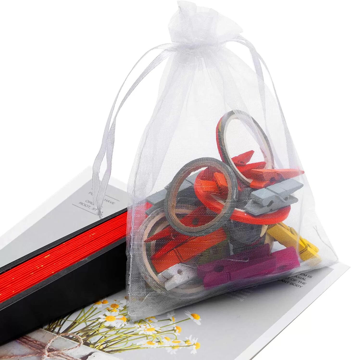 INF Sacs en organza 7x9 cm paquet de 50