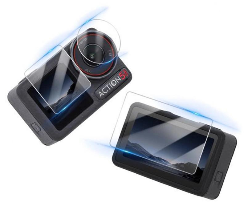 STABLECAM Beschermfolie voor scherm en lens voor DJI Action 5 Pro (1 set)