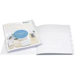 Biella Ordnungsmappe Orga-File DIN A4 Weiß Karton 6-teilig 24 x 31,5 cm