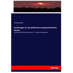 Forschungen zur Geschichte des neutestamentlichen Kanons, Fachbücher von Anonymous