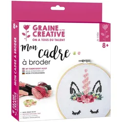 Creative Stickset mit Einhornmotiv, 15,5 cm, Handarbeitsset, Mehrfarbig