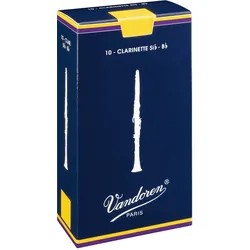 Vandoren 10er Pack Bb-Klarinette Blätter (1,5) franz.