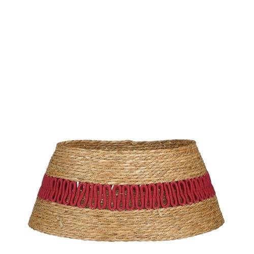 Mica Decorations Kerstboomrok rood zeegras