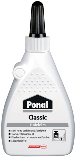 Ponal Classic Colle PVAc blanche 120 g bouteille (PN15)