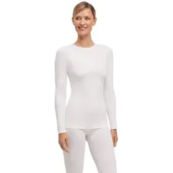 FALKE Damen Unterhemd W Longsleeved Shirt w, Größe M in Weiß Weiß