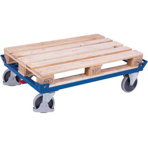 VARIOfit Paletten-Fahrgestell sw-870.041, 810 x 610 mm, TPE-Rollen, Tragkraft 500 kg