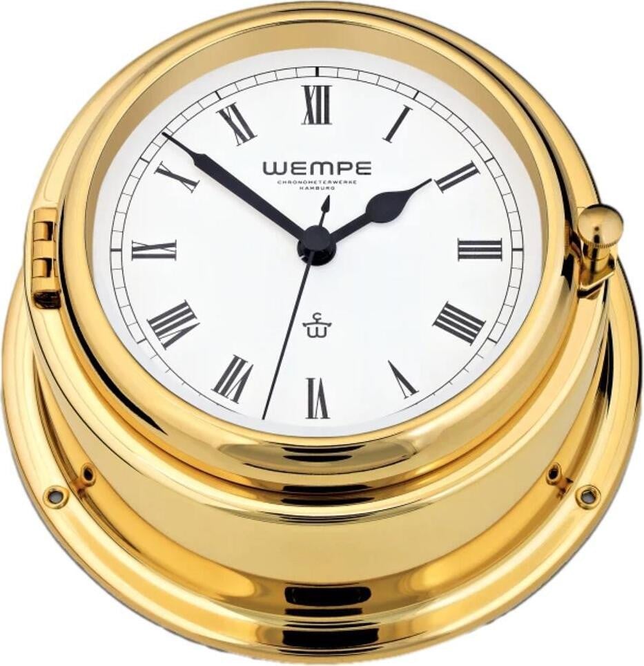 Wempe BREMEN II Quartz scheepsklok - Messing - Romeinse cijfers