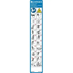 Zarges Hinweisschilder für Multimax M, Multitec M