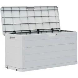 Helloshop26 - Gartenaufbewahrungsbox 280 Liter hellgrau