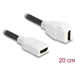 DELOCK Keystone Modul HDMI Buchse zu HDMI Buchse 8K20cm weiß