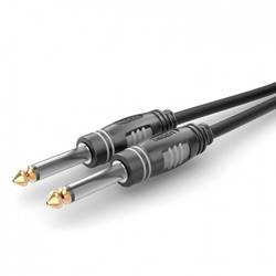 Sommer Cable HBA-6M-0060 Klinke Audio Anschlusskabel [1x Klinkenstecker 6.3 mm (mono) - 1x Klinkenstecker 6.3 mm (mono)] 0.60 m Schwarz