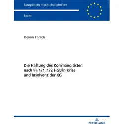 Ehrlich:Die Haftung des Kommanditisten, Fachbücher von Dennis Ehrlich