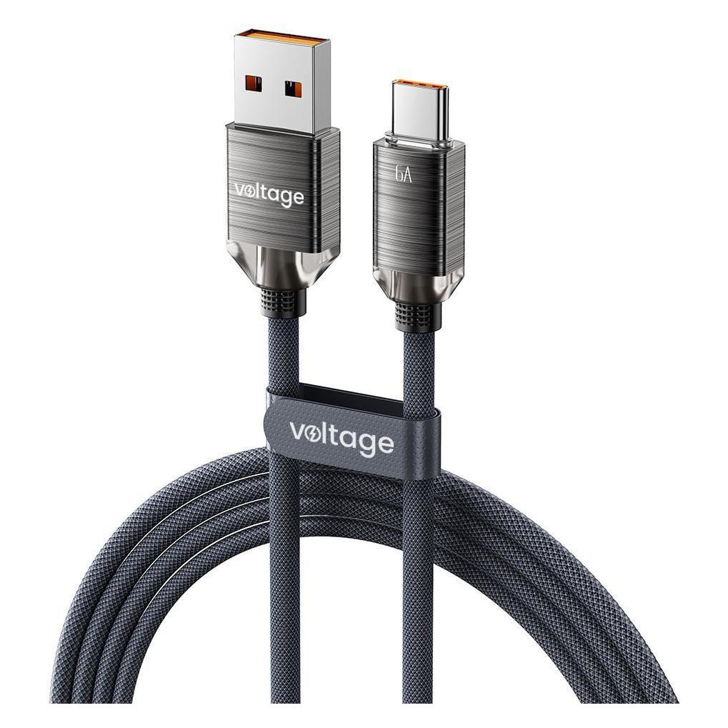 DVA Electric Kabel USB voltage USB-A + USB-C - USB-C 1 m Czarny (VEKC66AC100BK) (1 m) (62250573)