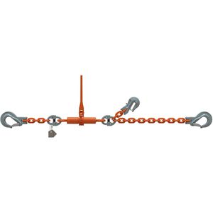 Dolezych Zurrkette DoRa, mit Gabelkopfhaken & Ratschspanner, Ø13mm x 3,5m, 1-teilig, Güteklasse 10, bis 13400kg / 13400daN