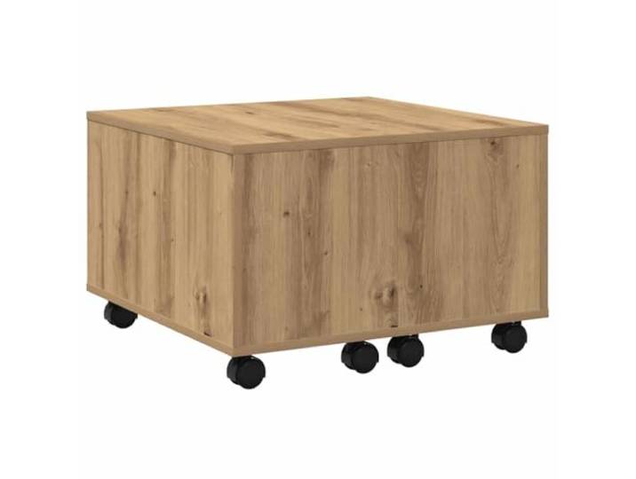 LASWWQMRF Couchtisch Artisan-Eiche 60x60x38 cm Holzwerkstoff Wohnzimmer Kompakter Beistelltisch mit Ablagefach für Wohnzimmer und Lounge. Belastbar bis 60 kg und sehr pflegeleicht.
