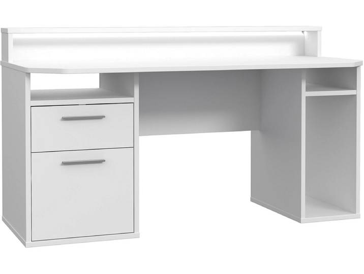 Gaming Schreibtisch RUSH 72x160x91cm weiss