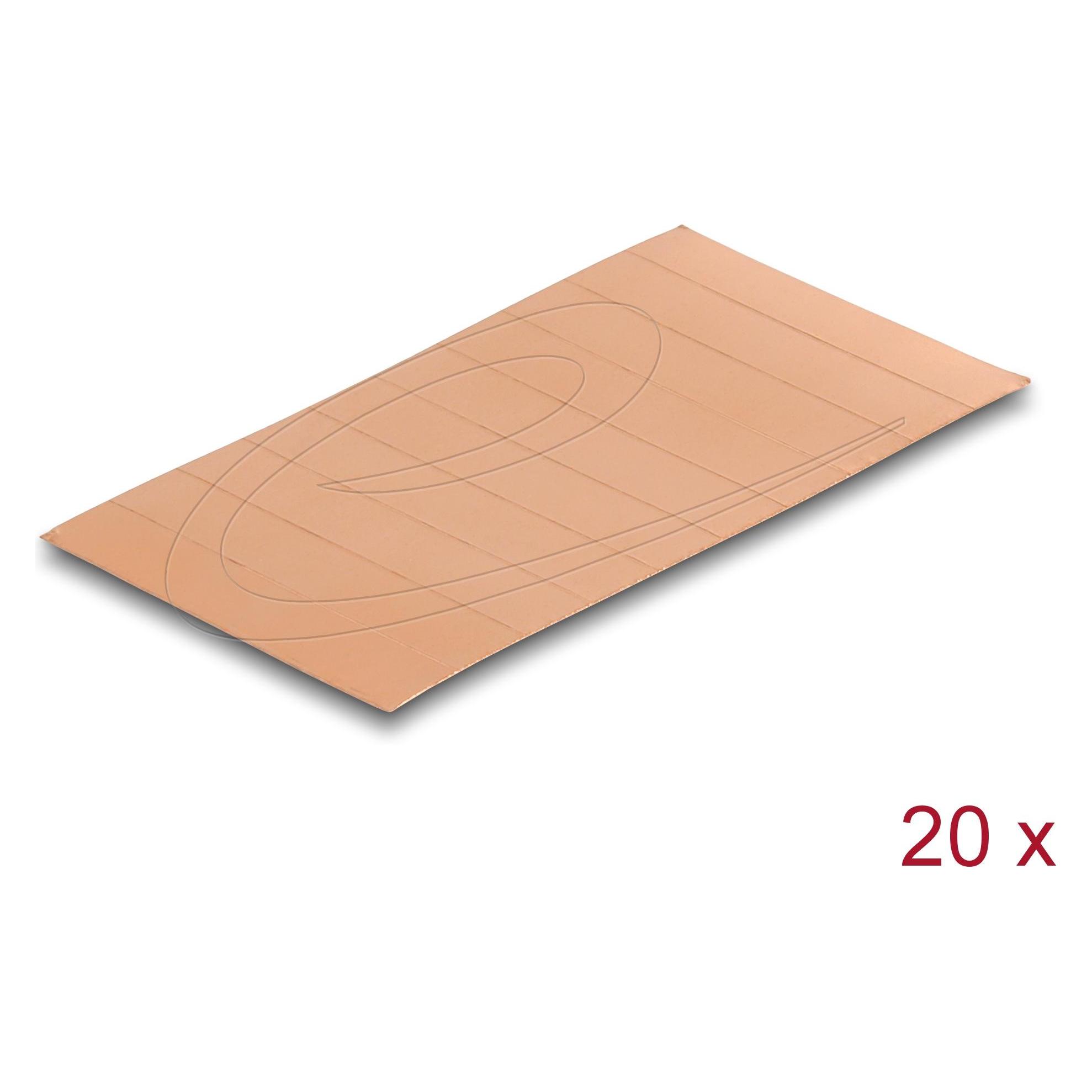 Delock Kupferstreifen 35 x 7 mm selbstklebend 200 Stück (66974)