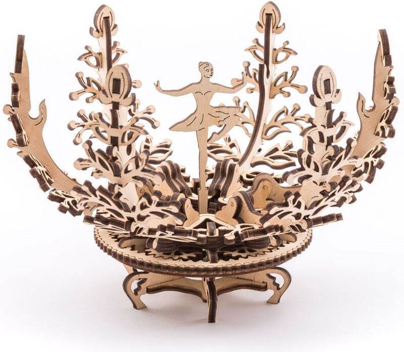 La Fleur Lila UGEARS - Puzzle 3D Mécanique en bois