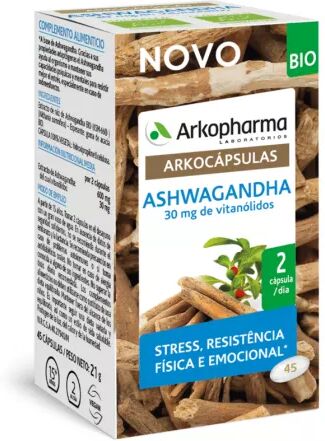 Arkopharma Arkocápsulas Ashwagandha Bio 45 Cápsulas