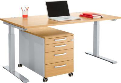 Schäfer Shop Genius Büromöbelset 2-tlg. MODENA FLEX, höhenverstellbar, Breite 1600 mm