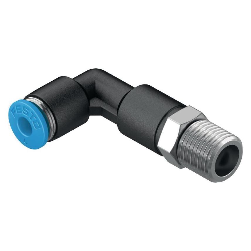 Festo Long Push-in L Fitting, R1/4, 8mm (QSLL-1/4-8)
