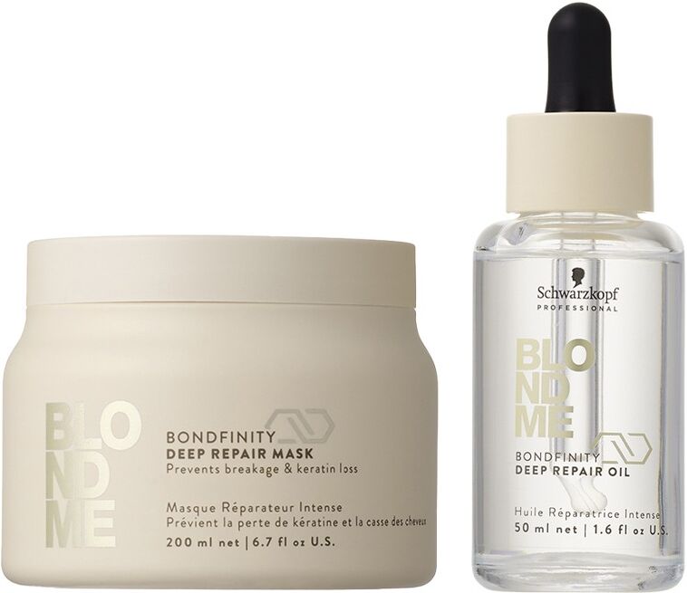 Schwarzkopf BlondMe Bondfinity Deep Repair Mask 200ml & BlondMe Renewa