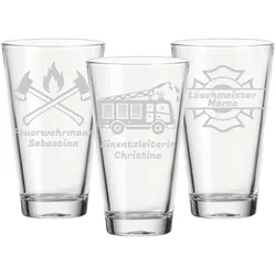 Trinkglas CIAO 300 ml Firefighter Edition 3er Set