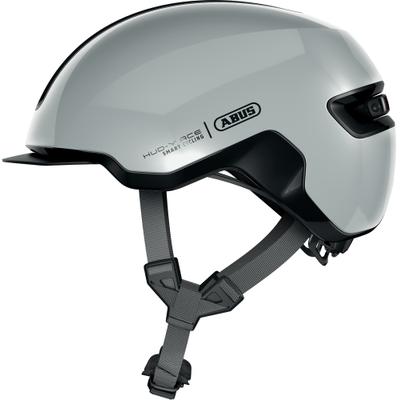 Fahrradhelm ABUS "HUD-Y" Gr. M, grau (race grau), Helme, M Kopfumfang: 54cm - 58cm