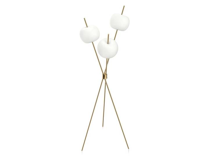 KDLN KUNDALINI lampadaire KUSHI (Laiton - Verre soufflé et métal)
