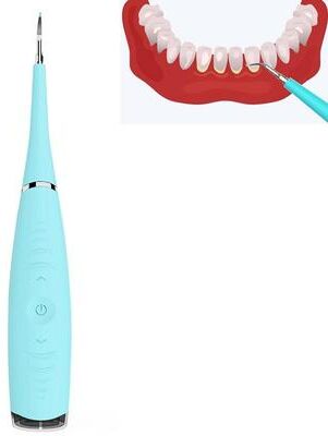 United Electric Teeth Cleaner USB Rechargeable Dental Calculus Remover With Speed Ultrasonic Cleaning blue
