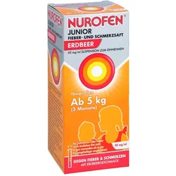Nurofen Junior Fieber- und Schmerzsaft Erdbeer
