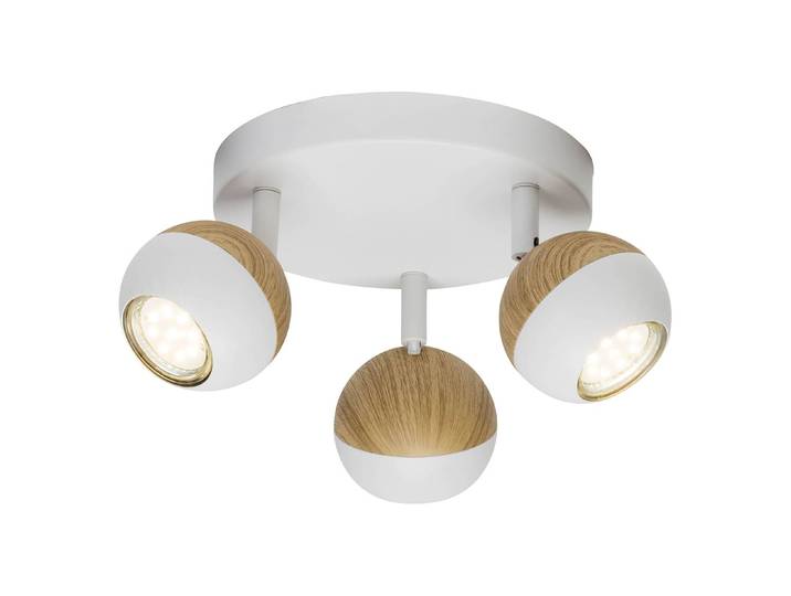 Spot encastré LED Scan II Ø 18cm Blanc Matériau principal : verre acrylique Matériau secondaire : fer, chromé LED GU10