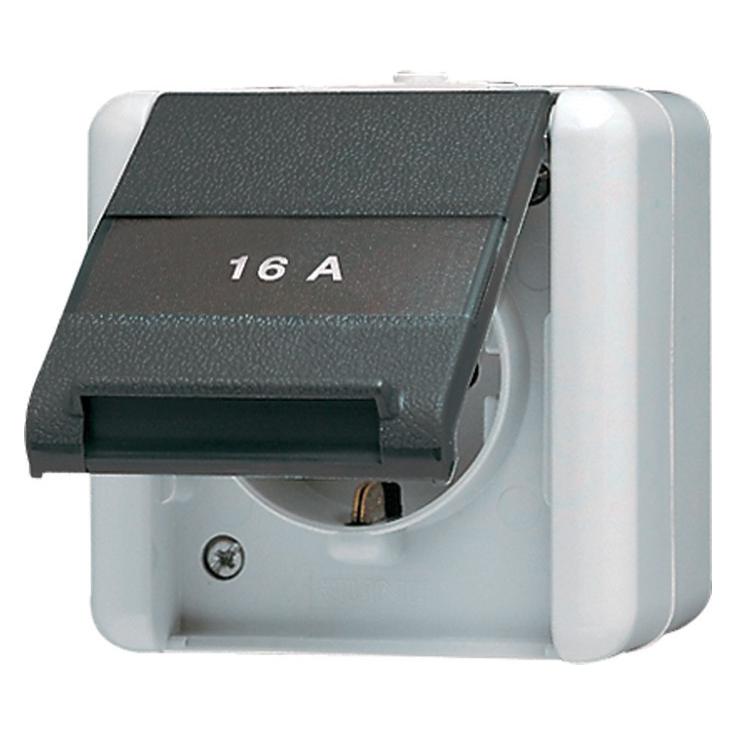JUNG 820 KINAW Steckdose CEE 7/3 Schwarz (820KINAW)