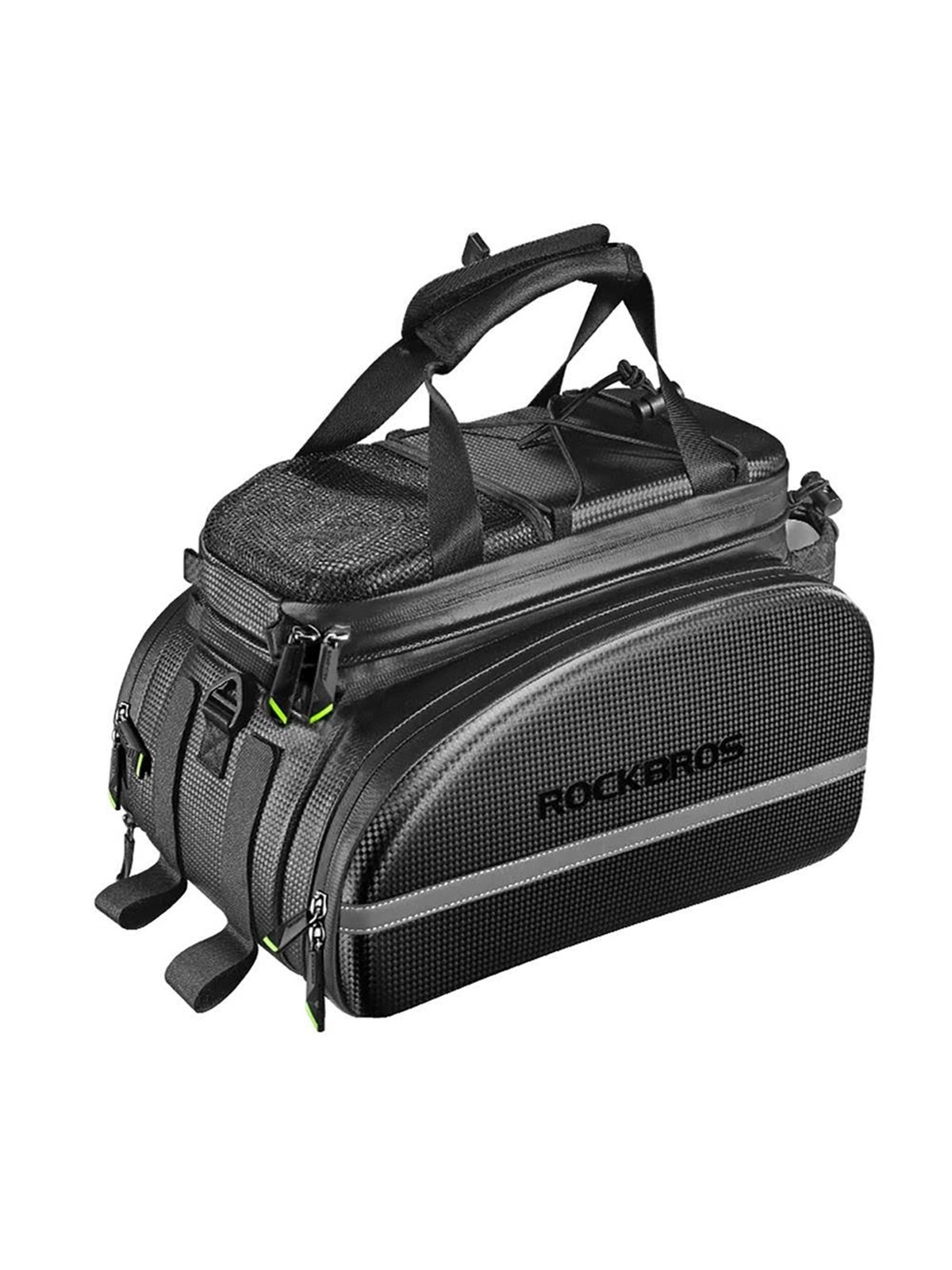 Rockbros A6-6 bicycle bag for trunk 35 l with fold-out pockets - black